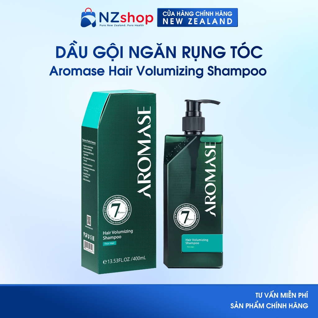 Dầu gội ngăn rụng và hỗ trợ mọc tóc Aromase Hair Volumizing Shampoo 90ml/ 400ml