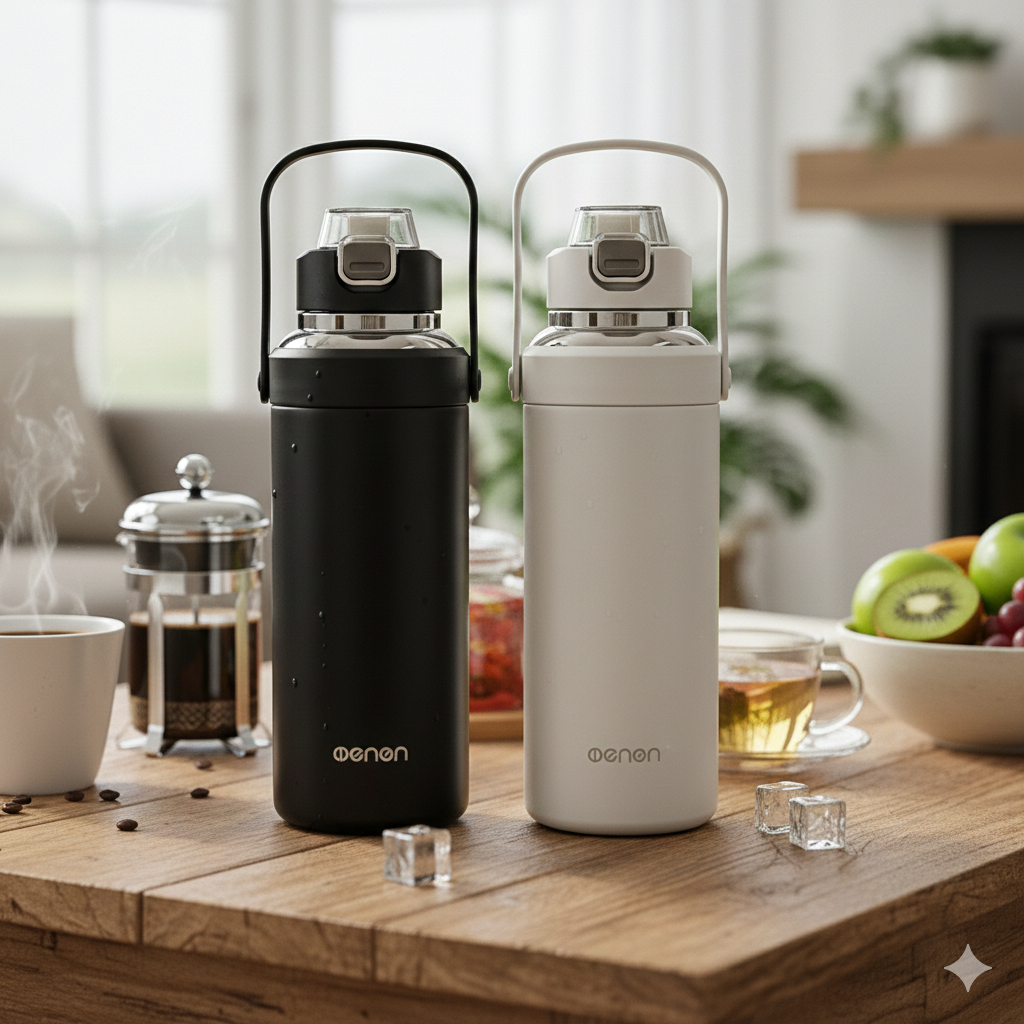 Bình Giữ Nhiệt Thể Thao Có Ống Hút 1500ml INOX 316 Giữ Nhiệt 24 Tiếng - NENON | BigBuy360 - bigbuy360.vn