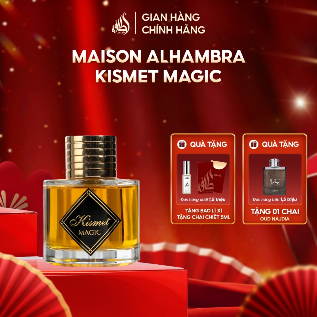 Nước hoa unisex Maison Alhambra by Lattafa Kismet Magic quyến rũ ấm áp 100ml