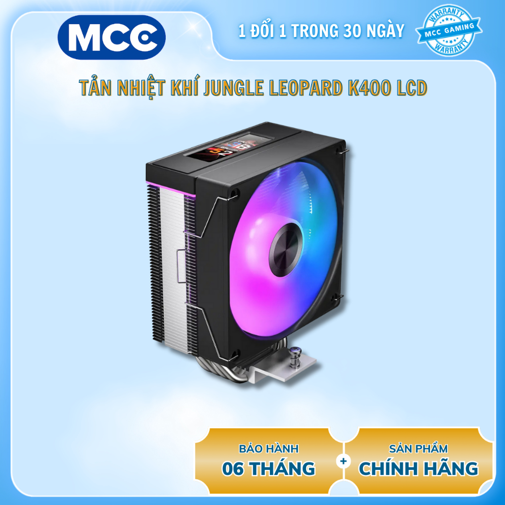 Tản Nhiệt khí Jungle Leopard K400 LCD ( Màn Hình 2.99" Smart Screen )