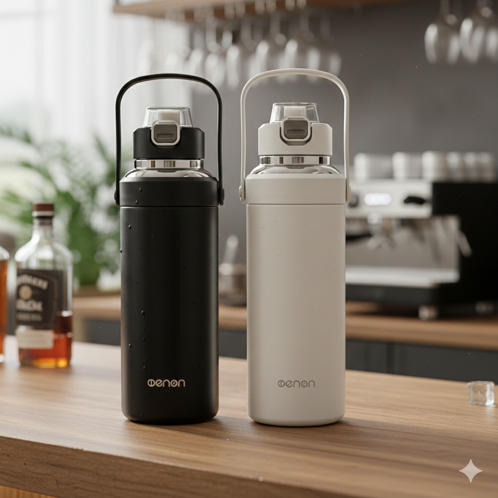 Bình Giữ Nhiệt Thể Thao Có Ống Hút 1500ml INOX 316 Giữ Nhiệt 24 Tiếng - NENON | BigBuy360 - bigbuy360.vn