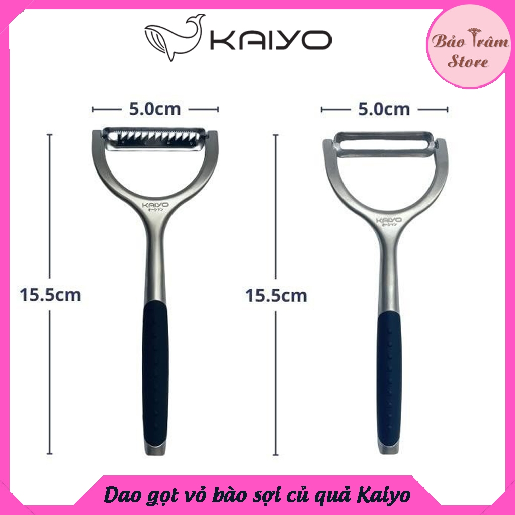 Dao gọt vỏ bào sợi Kaiyo, dụng cụ bào sợi, bào vỏ cao cấp thép không gỉ, hàng chính hãng Kaiyo
