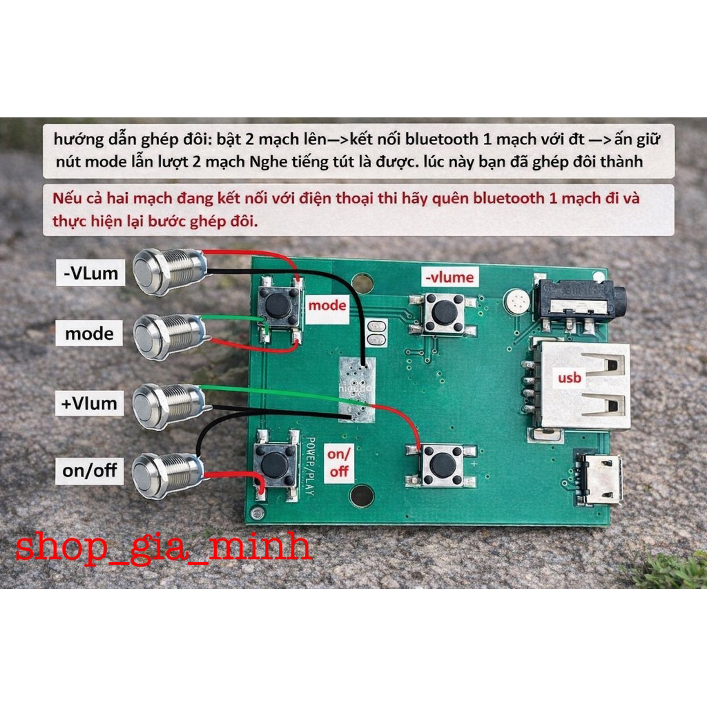 (hot) Mạch bluetooth mono 11w có tws