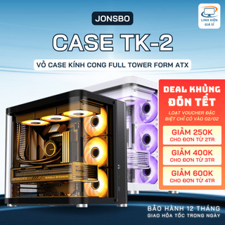 Vỏ case Mini Tower ATX Jonsbo TK-2 - Vỏ case máy tính chính hãng kính cong view vô cực