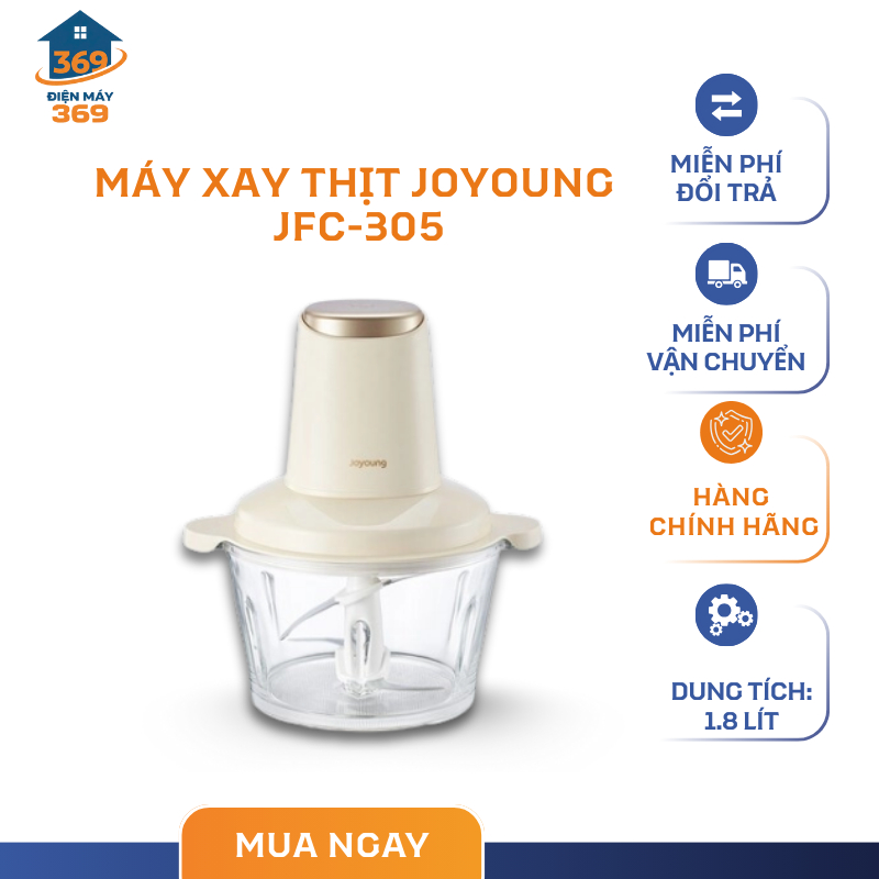 Máy Xay Thực Phẩm Joyoung JFC-305 – Dung Tích 1.8L – Công Nghệ Cắt Nghiêng Độc Quyền – SMC