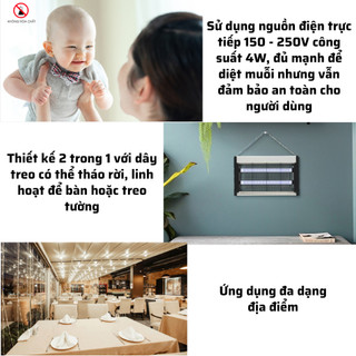 Đèn bắt muỗi Rạng Đông Model: DBM01 5W - DBM02 4W