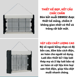 Đèn bắt muỗi Rạng Đông Model: DBM01 5W - DBM02 4W