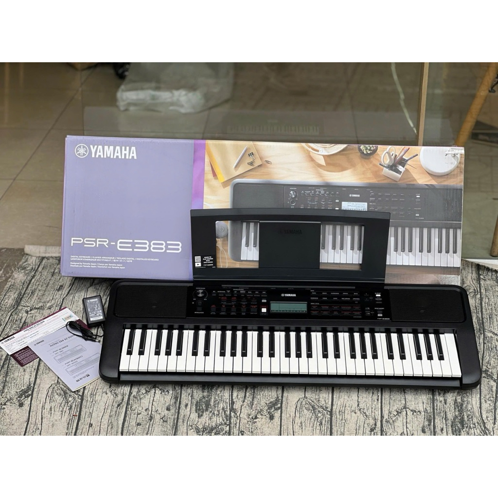 Organ Yamaha PSR-E383 - Đàn Organ Yamaha mới đập hộp chính hãng - Bảo hành hãng 2 năm - Bán chạy tầm