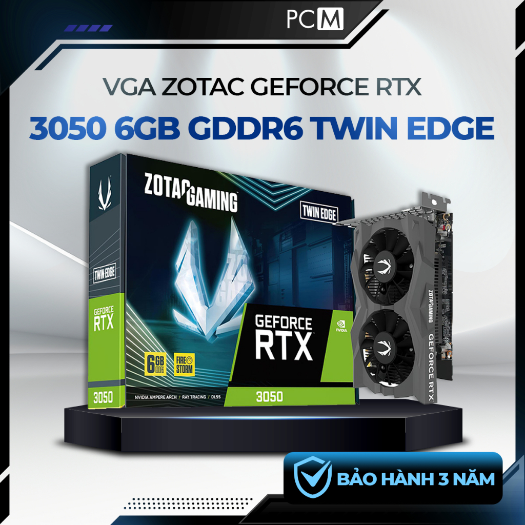 VGA ZOTAC GeForce RTX 3050 Twin Edge OC 6GB GDDR6