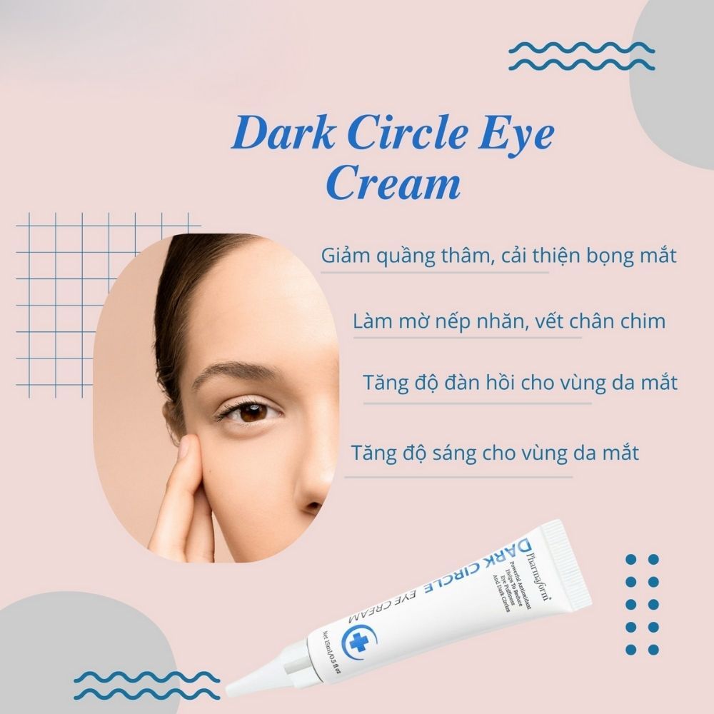 Ảnh 3 của Kem dưỡng mắt Pharmaform Dark Circle Eye Cream, chăm sóc da chuyên sâu giúp cải thiện các vấn đề vùng mắt.