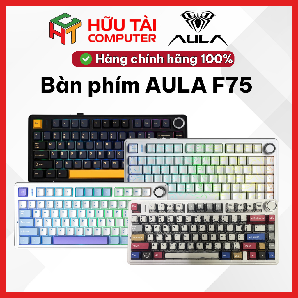 Bàn phím AULA F75 3 MODE