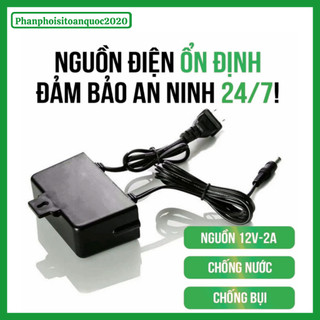 Nguồn Adapter Camera Ngoài Trời APOWER 12V-2A Dạng Thường (Đầu 5.5x2.5mm)
