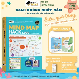 Sách MINDMAP HACK 3000 Từ Vựng Tiếng Anh, sơ đồ tư duy học từ vựng dễ nhớ (Combo/lẻ)