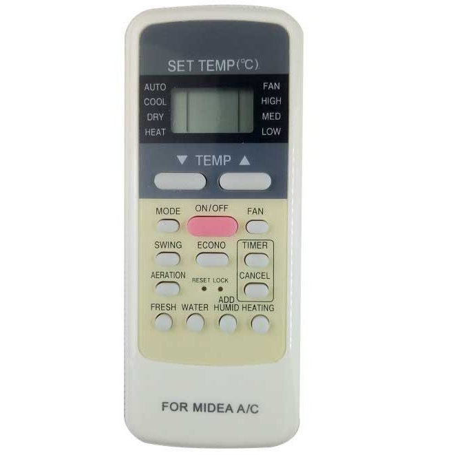 Remote Máy Lạnh Midea 2 Chiều Nút Hồng - Điều Khiển Điều Hoà Midea - Điều Khiển Máy Lạnh Midea