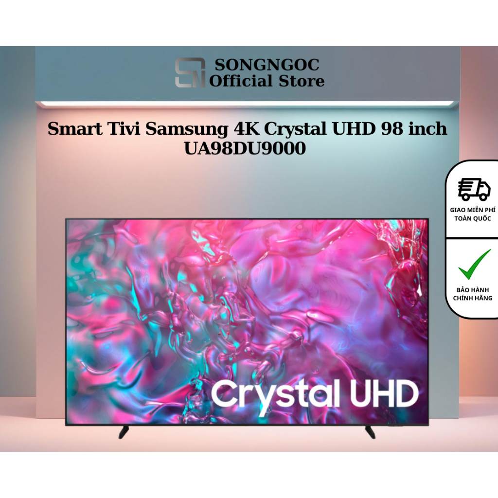 UA98DU9000 - Smart Tivi Samsung 4K Crystal UHD 98 inch UA98DU9000 - Hàng Chính Hãng
