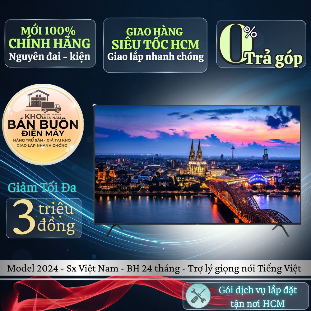 AQT43K800UG Android Tivi Aqua 43 inch 4K AQT43K800UG giọng nói tiếng Việt, trải nghiệm thông minh