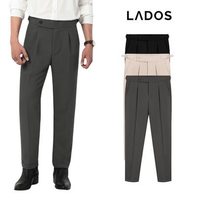 Quần tây âu nam cạp cao Sidetab cao cấp  LADOS-4093 form Hàn, chất vải đẹp, co giãn, sang trọng, lịch lãm