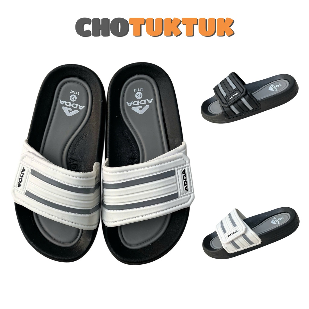 Dép  bé trai Thái lan quai ngang chất cao su nhẹ êm chống trơn ADDA 31T87