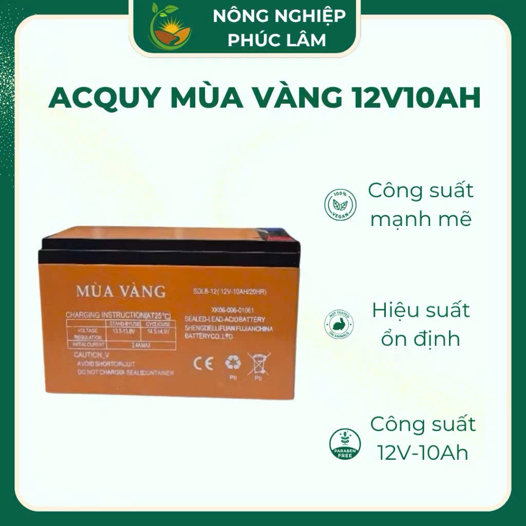 Ắc quy Mùa Vàng 12V-10ah