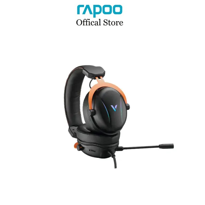 Tai nghe gaming Rapoo VH350S, Âm thanh vòm 7.1, Micro trang bị chống ồn ENC