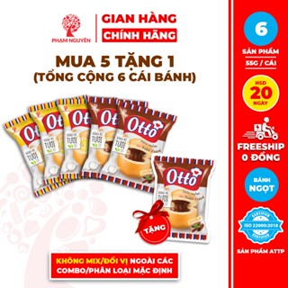 [MUA 5 TẶNG 1] Tổng cộng 6 Gói Bánh Mì Otto Phạm Nguyên Nhân Kem 55g | Bánh ăn sáng | Bánh mì tươi