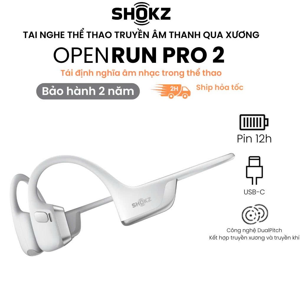 Tai Nghe Bluetooth Thể Thao Truyền Âm Thanh Qua Xương SHOKZ OPENRUN PRO 2 S820 - Bảo Hành 2 Năm | BigBuy360 - bigbuy360.vn