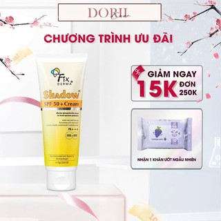 [Date 5/2027] Kem Chống Nắng Fixderma Nâng Tone & Bảo Vệ Da Shadow SPF 50+ Cream 75g Tặng Tẩy Trang