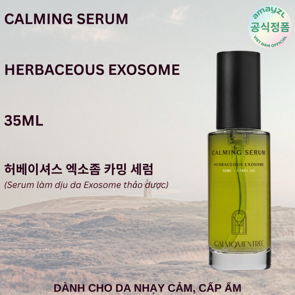 Serum phục hồi làm dịu thảo mộc Exosome Calmomentree Herbaceous Exosome Calming Serum 35ml
