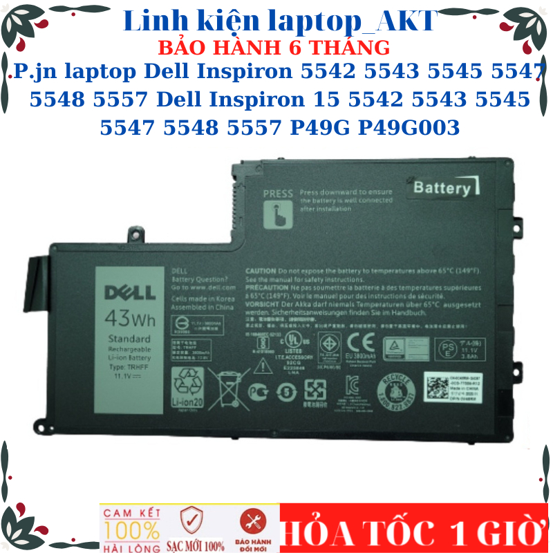 Sạc Pin Dell Inspiron 5542 5543 5545 5547 5548 5557 Dell Inspiron 15 5542 5543 5545 5547 5548 5557 P