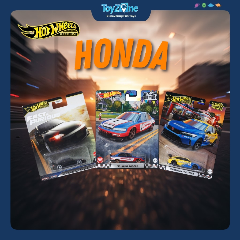 Mô hình xe Honda Civic, Accord chính hãng Hot wheels Premium