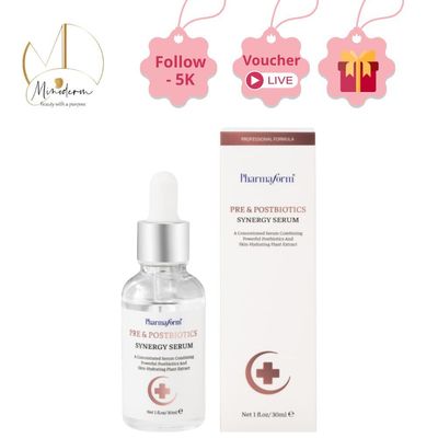 Tinh chất Pharmaform Pre and Postbiotics Synergy Serum cân bằng và phục hồi hệ vi sinh vật trên da.