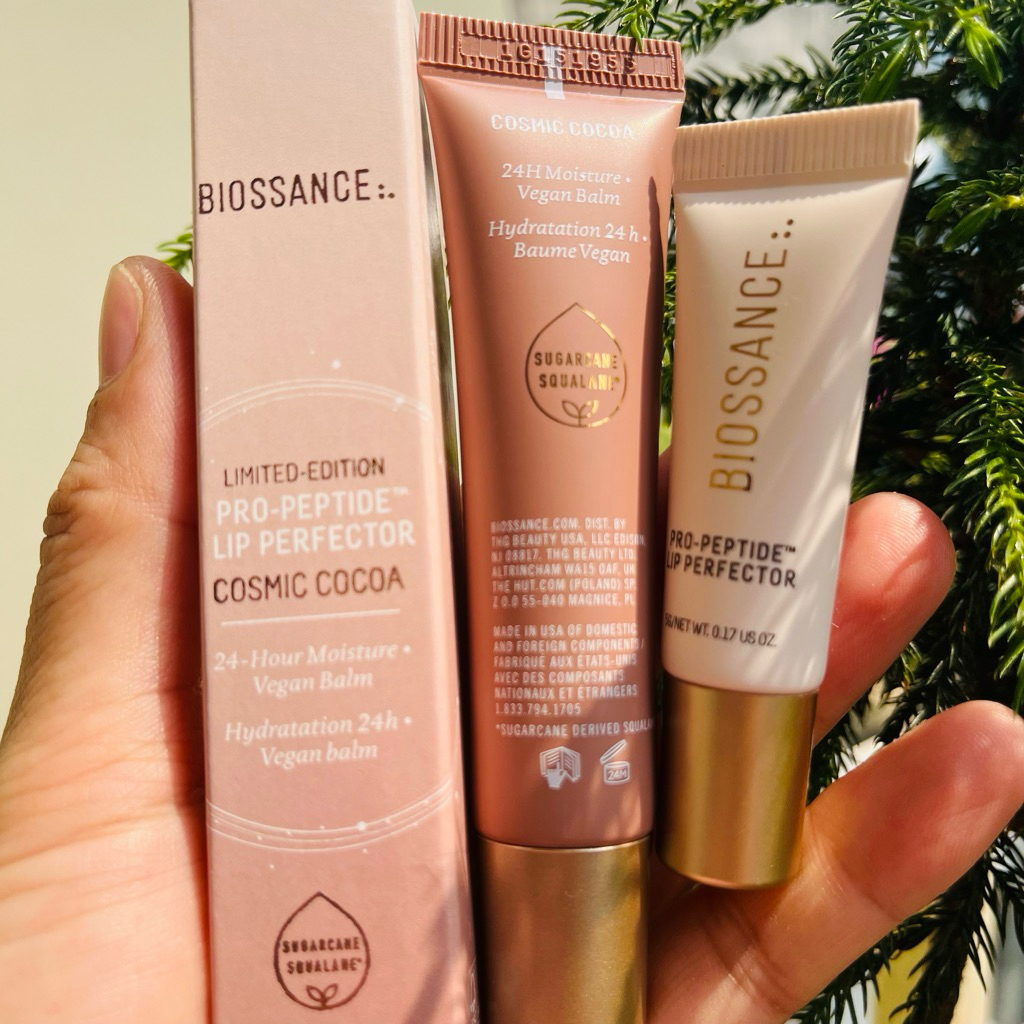 Son dưỡng môi Biossance Squalane + Rose Vegan Lip Balm
