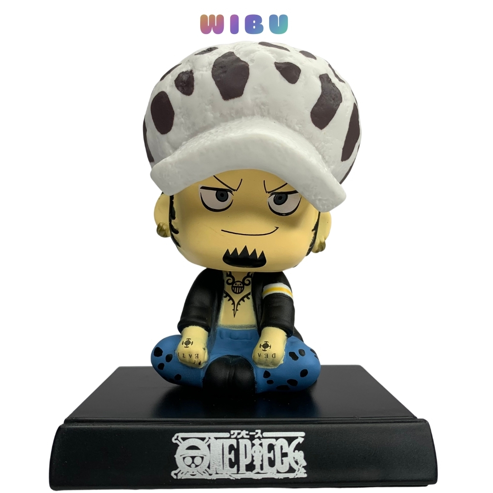 Mô Hình One Piece Trafalgar D. Water Law Chibi Lắc Đầu – Cao 13cm – Có Box – Figure Anime - WiBu