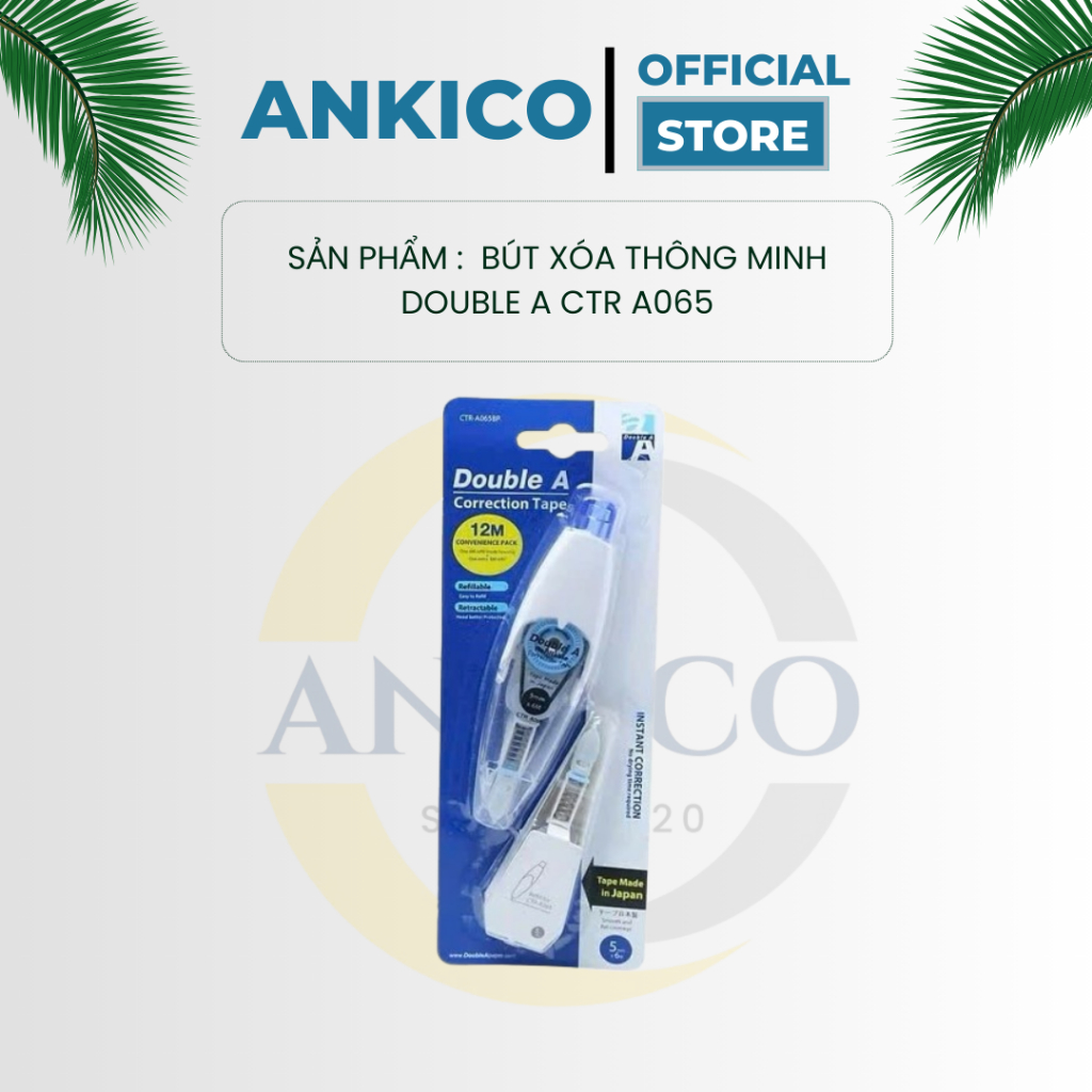 [ANKICO x DOUBLE A] Bút xóa thông minh Double A CTR A065