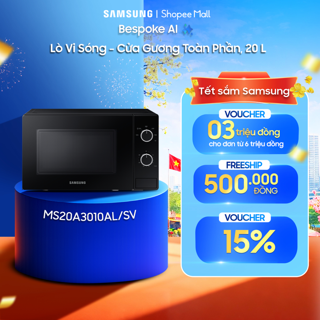 Lò vi sóng Samsung MS20A3010ALSV 20L 700W