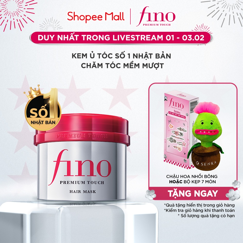 [KOL LIVESTREAM]  KEM Ủ TÓC CAO CẤP FINO PREMIUM TOUCH B 230G