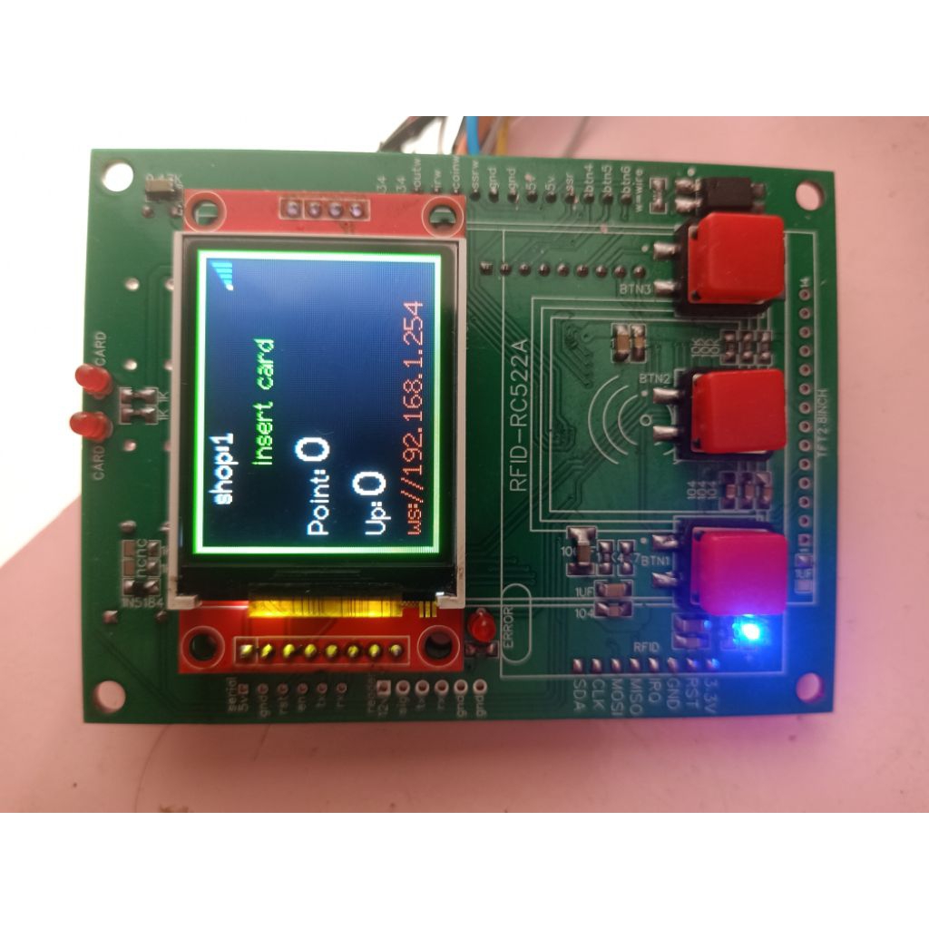 module ESP32 + LAN W5500 + RFID + 1.8in