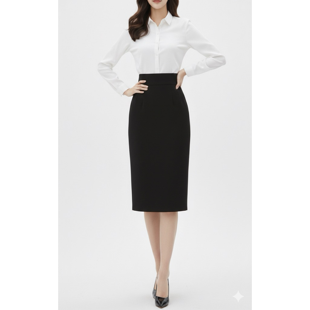 Chân váy bút chì xẻ sau dáng căn bản ARÉNE AJ046 | BigBuy360 - bigbuy360.vn