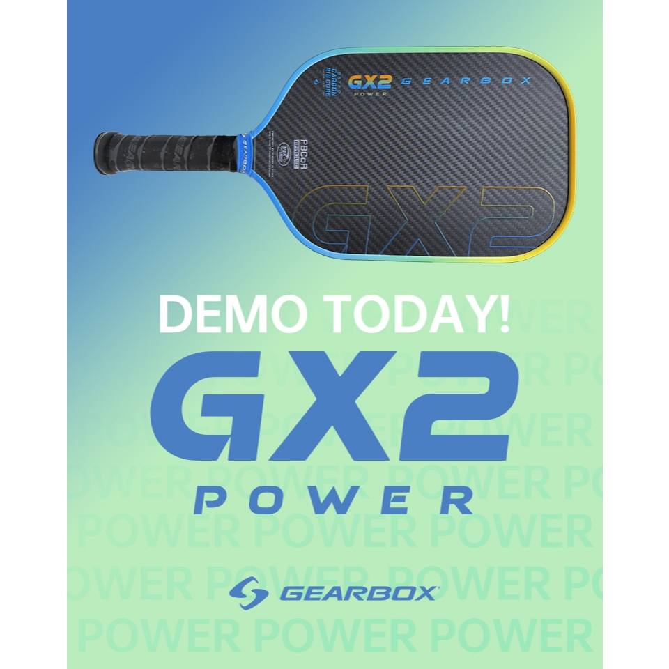 Vợt Pickleball Gearbox GX2 Power Elongate Limited Edition Blue Yellow