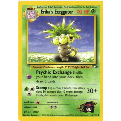 [Thẻ bài Pokemon TCG] Erika's Exeggutor - 44/132 - Uncommon Unlimited
