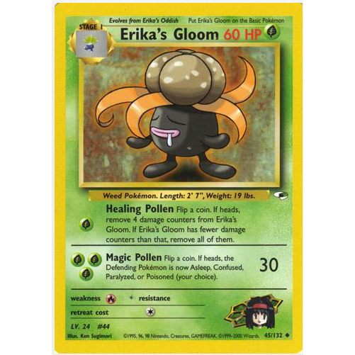 [Thẻ bài Pokemon TCG]  Erika's Gloom - 45/132 - Uncommon Unlimited