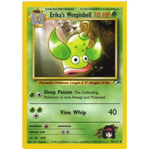 [Thẻ bài Pokemon TCG] Erika's Weepinbell - 49/132 - Uncommon Unlimited