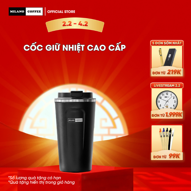 Cốc giữ nhiệt cao cấp Milano Coffee