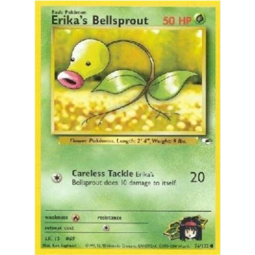 [Thẻ bài Pokemon TCG] Erika's Bellsprout - 76/132 - Common Unlimited