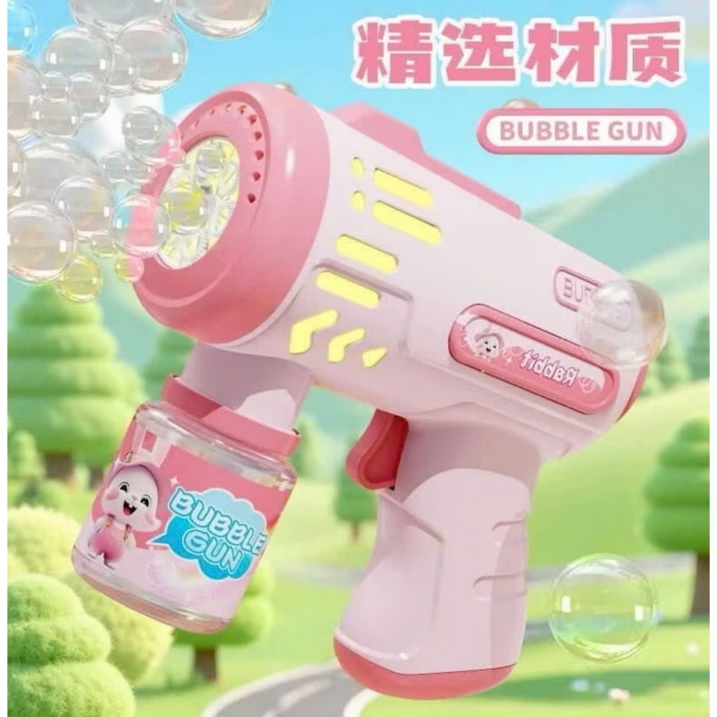 Súng Bắn Bong Bóng Tự Động Cho Bé – Bubble Gun Mini Dễ Thương Có đèn, Tạo Bong Bóng Liên Tục