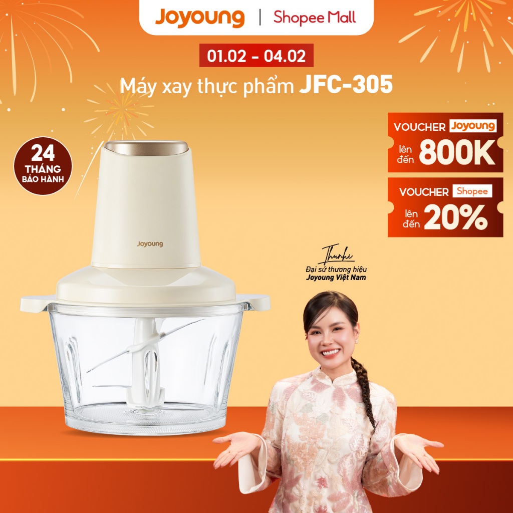 Máy xay thực phẩm đa năng Joyoung JFC-305 | Công suất 300W | Dung tích 1.8L