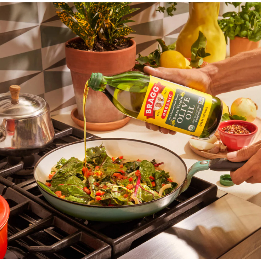 ORGANIC EXTRA VIRGIN OLIVE OIL BRAGG 473ML / DẦU OLIU HỮU CƠ ÉP LẠNH BRAGG 473ML