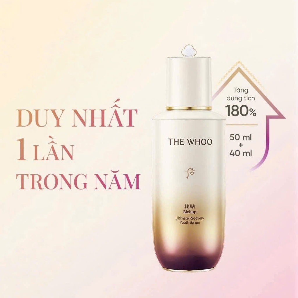 [Hàng công ty] SET TINH CHẤT WHOO BICHUP 90ML/ 50+20ML TẶNG BỘ DƯỠNG CHEONGIDAN