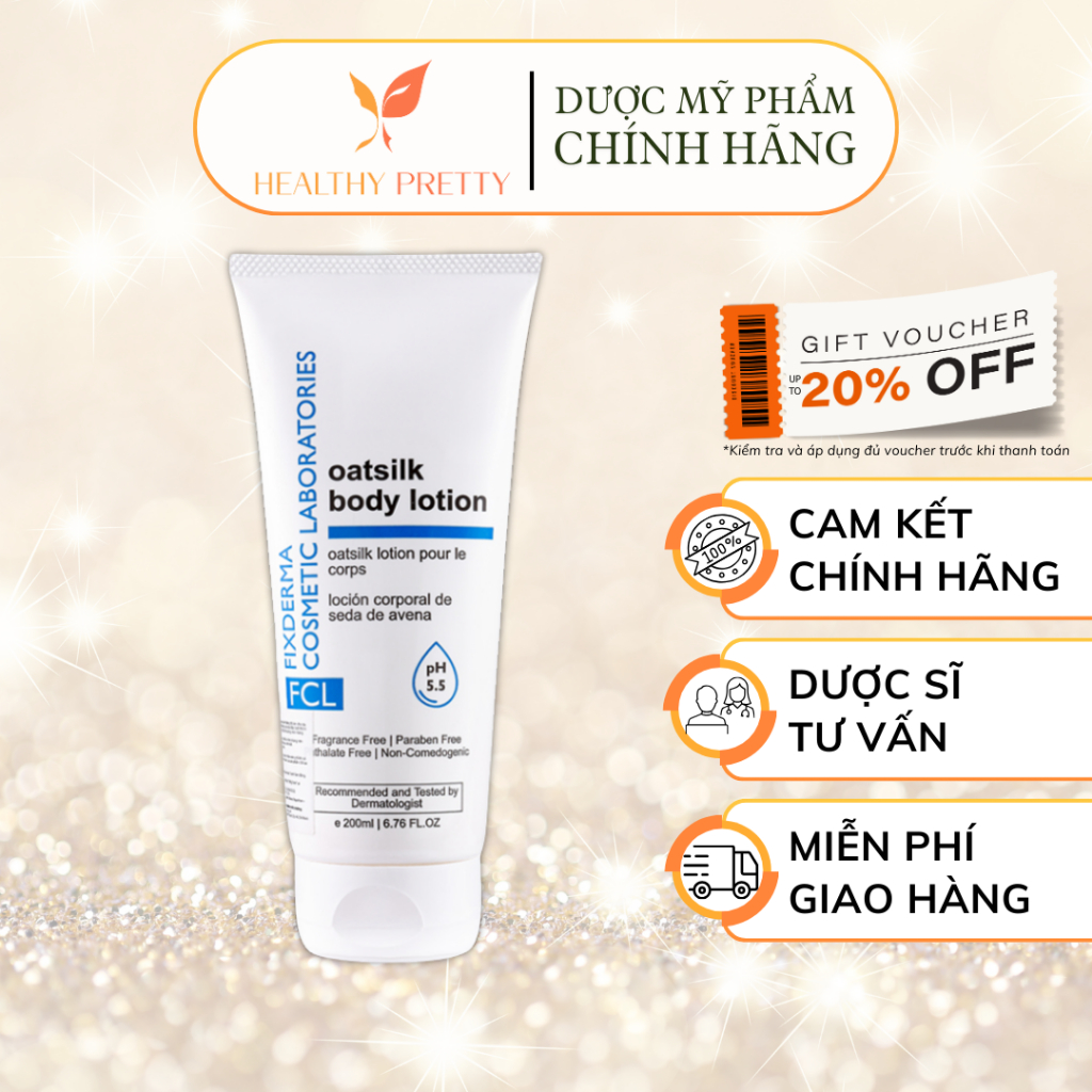 [FIXDERMA] Lotion dưỡng ẩm cho cơ thể -  FCL OatSilk Body Lotion 400ml
