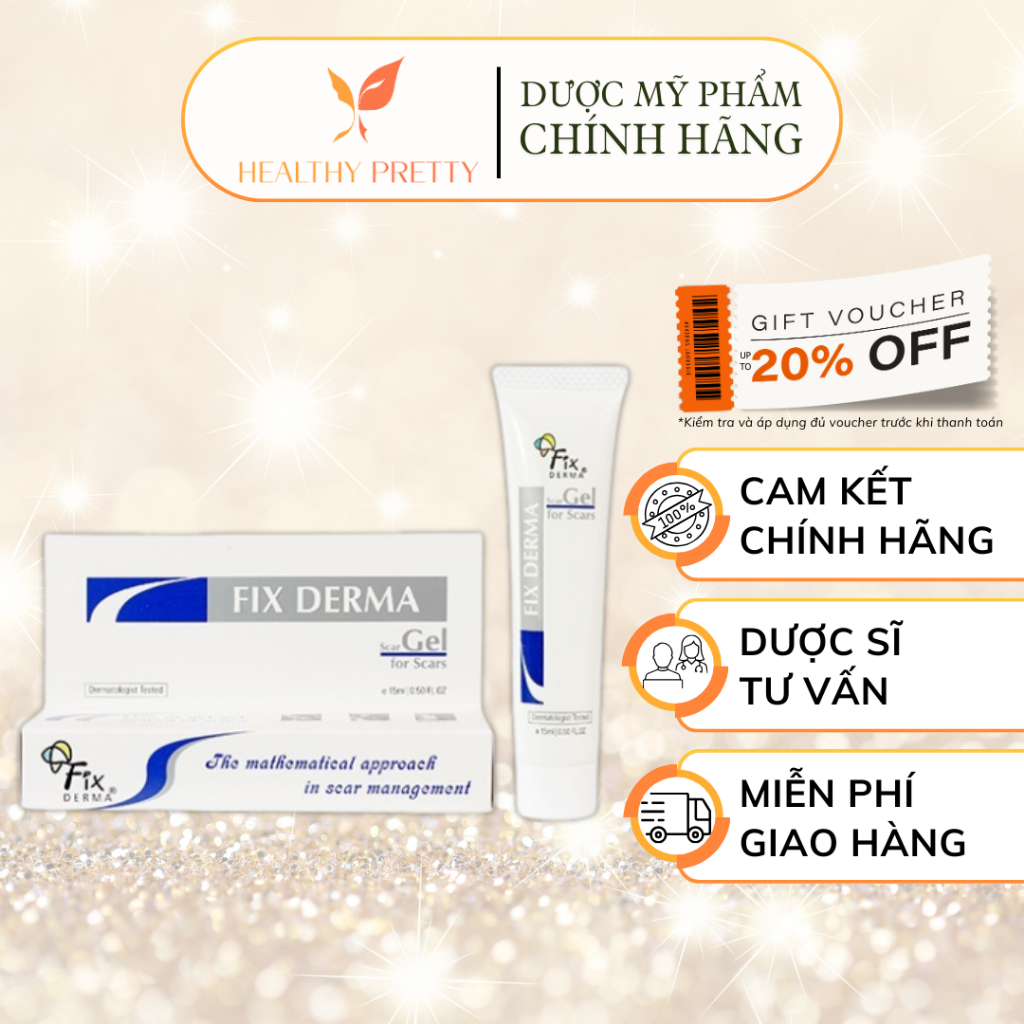 [FIXDERMA] Gel Giúp Làm Mờ Sẹo Cũ Và Ngăn Ngừa Vết Sẹo Mới - Fixderma Scar Gel 7ml